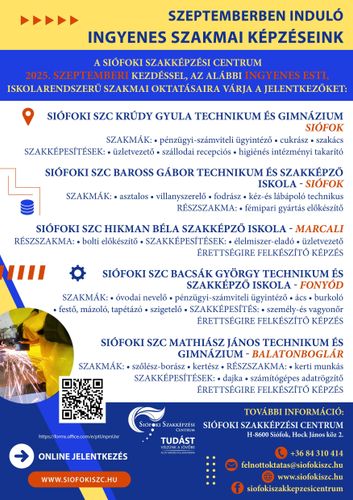 Szeptemberben induló felnőttképzéseink